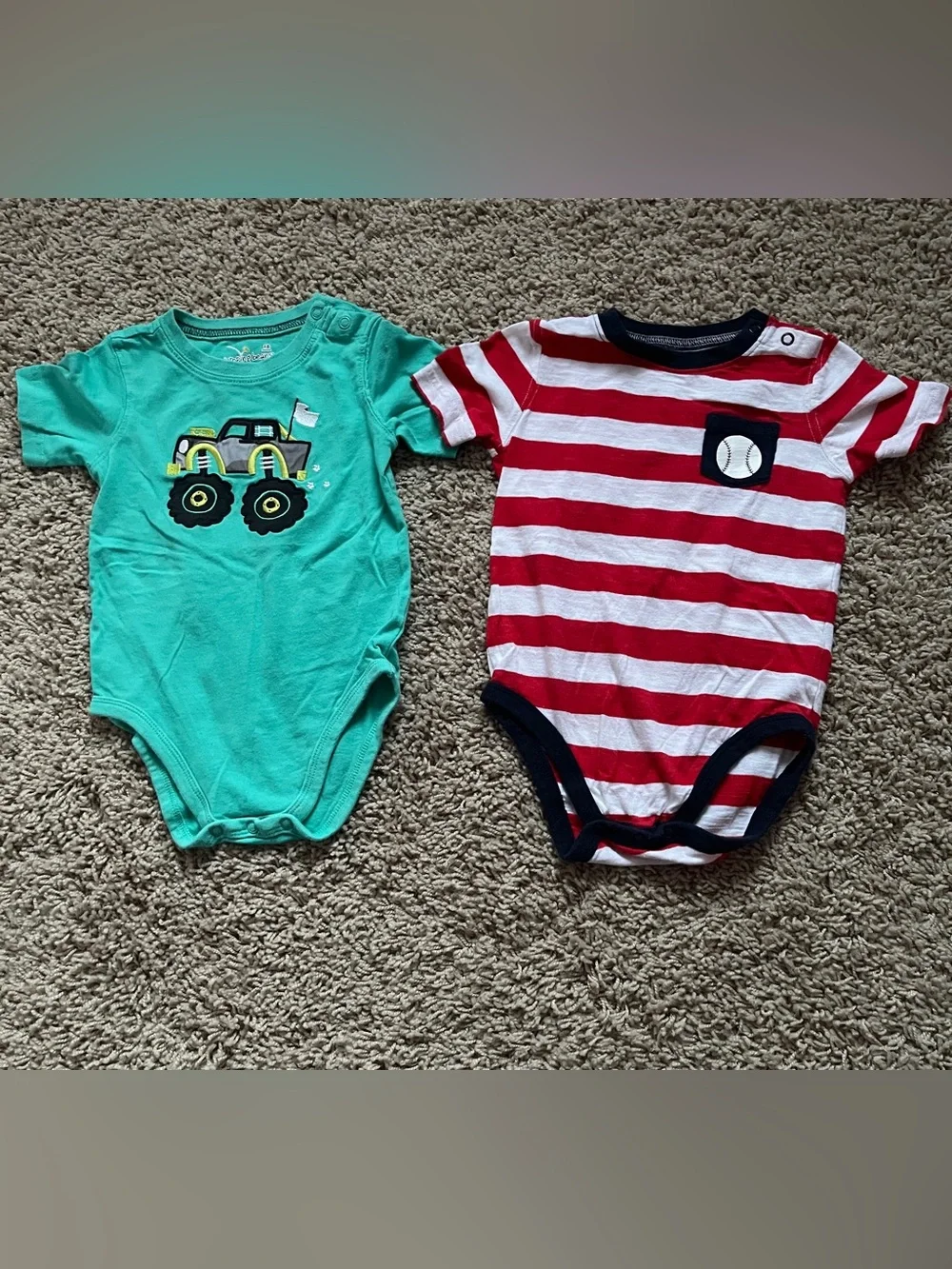 Bundle of 2 Baby Boy Bodysuits – Size 18 Months